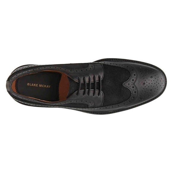 Blake Mckay C-Pierce Wingtip Oxford Men's Sz 8, 10 Leather BLACK NEW - Picture 4 of 6